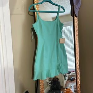 Super down Turquoise Dress Mini